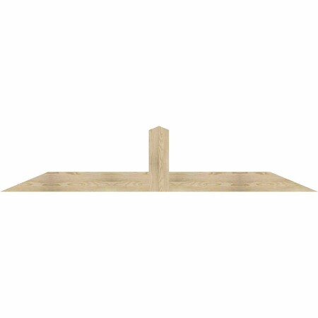 Ekena Millwork Portland Rough Sawn Timber Gable Bracket, Douglas Fir, 96"W x 20"H x 2"D x 6"F, 5/12 Pitch GBW096X20X0206POR00RDF